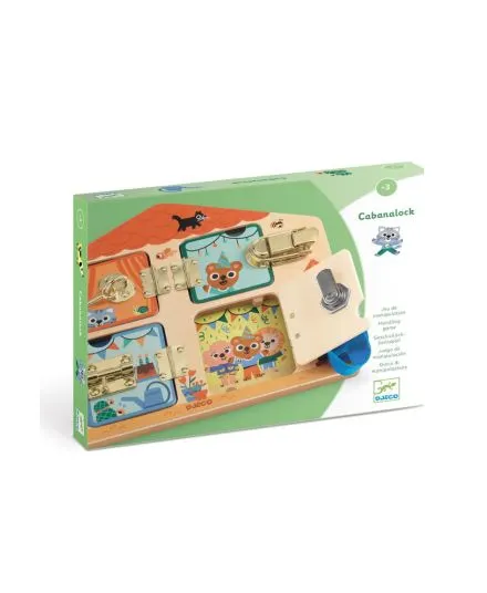 Djeco - zabawka manualna domek Cabanalock
