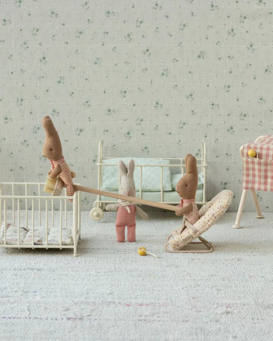 Maileg - króliczek Rabbit My Red check Maileg - króliczek Rabbit My Red check