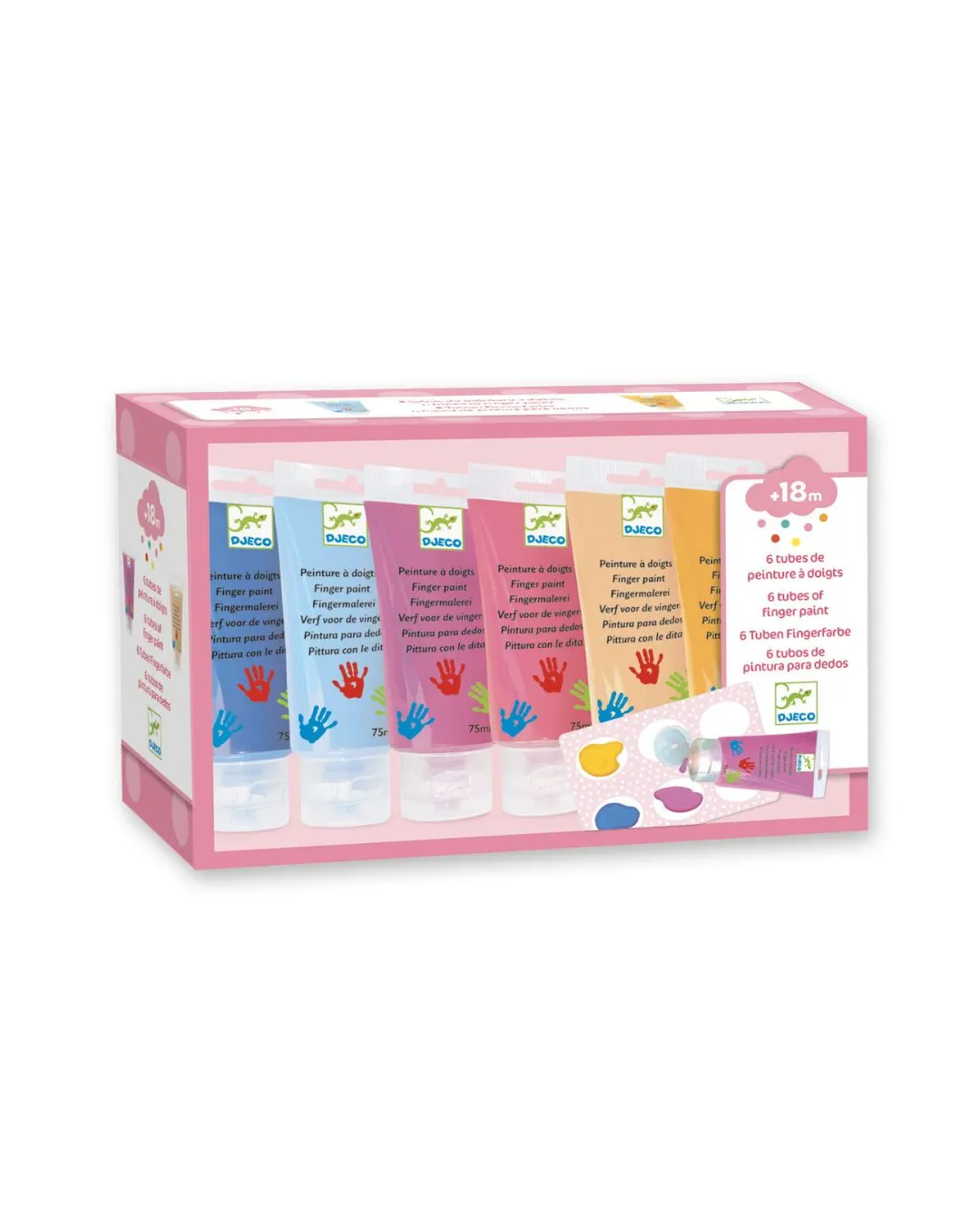 Djeco - bezpieczne farby do malowania palcami Sweet