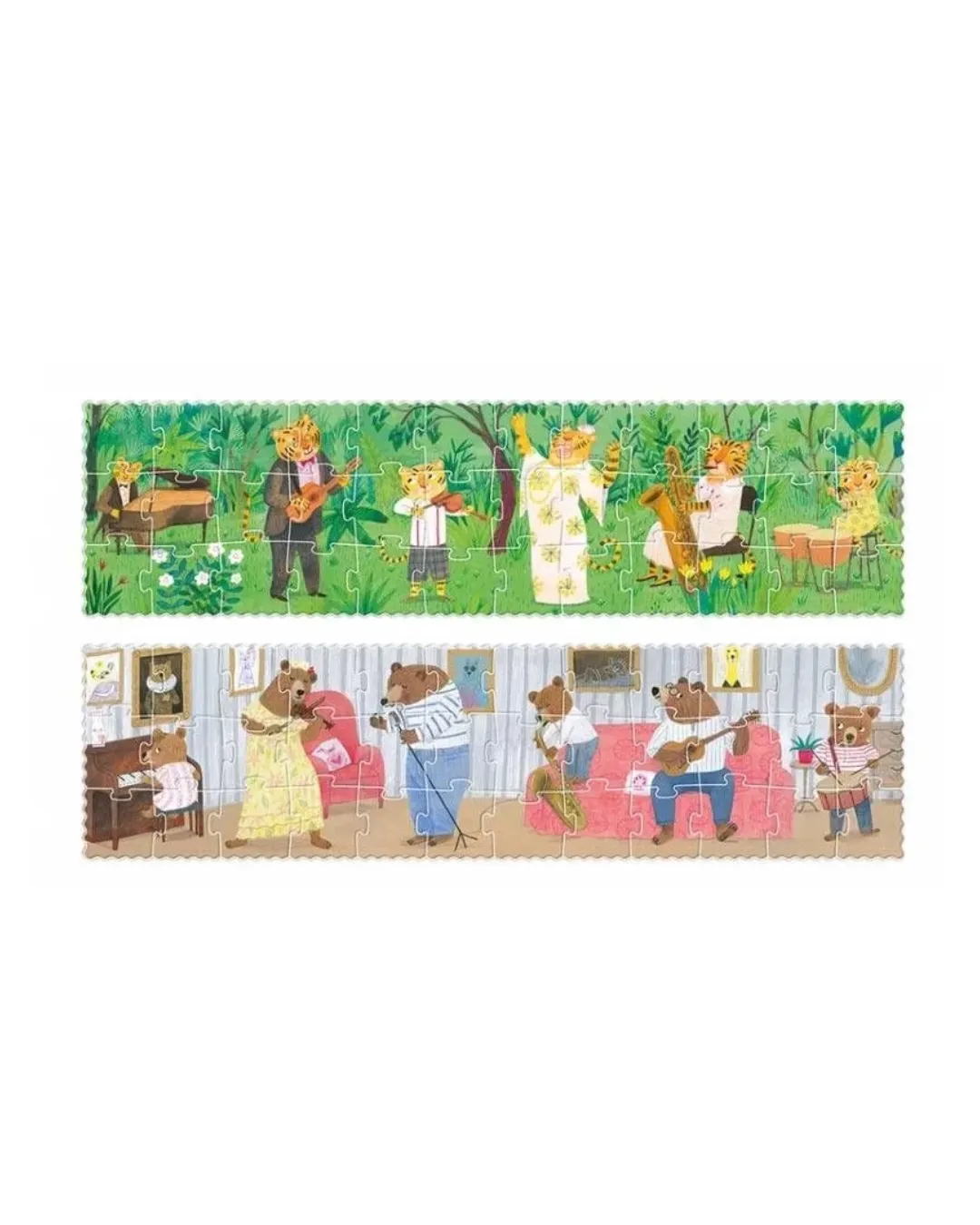 Londji - dwustronne puzzle dla dzieci Dzika Muzyka