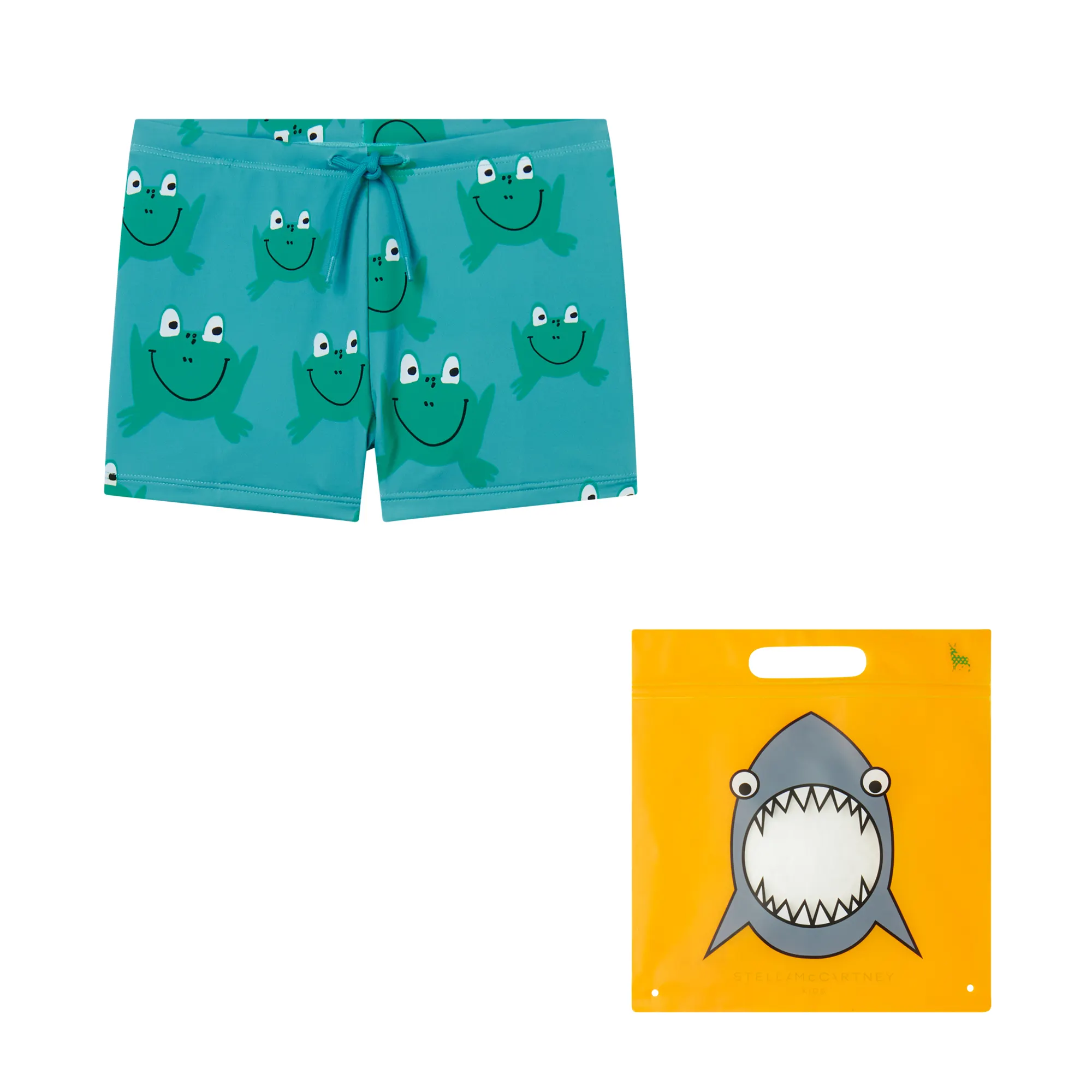 Stella McCartney - szorty kąpielowe Frog Print Swim Shorts