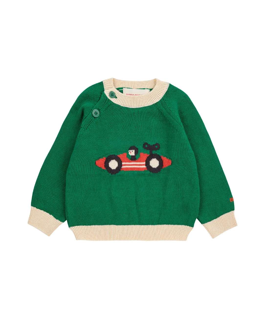 BOBO CHOSES - sweterek niemowlęcy Race Car BOBO CHOSES - sweterek niemowlęcy Race Car