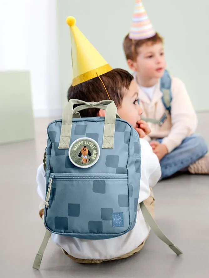 Lassig - plecak mini kwadratowy Pattern Party Blue Lassig - plecak mini kwadratowy Pattern Party Blue