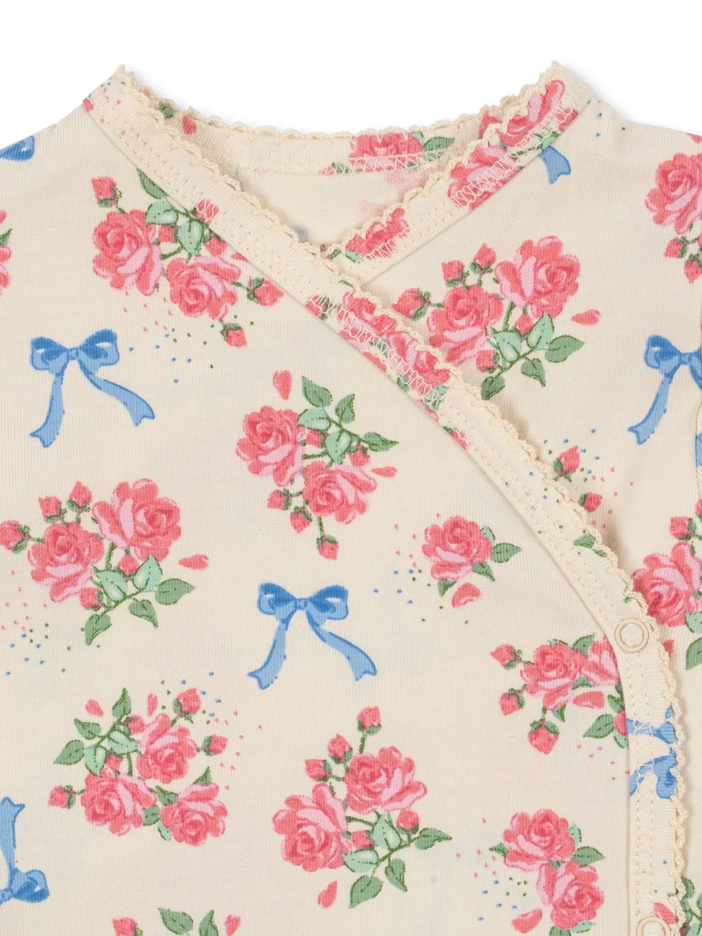 Konges Sløjd - body kopertowe z długim rękawem Basic LS Newborn Body GOTS Bella Rosita