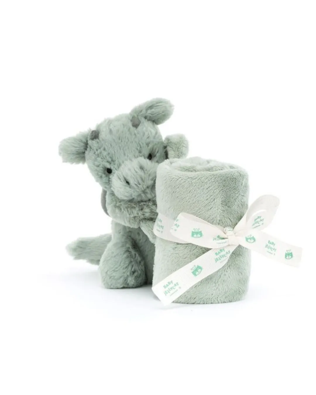 Jellycat - Smok szmatka przytulanka miętowo-szara 34 cm Jellycat - Smok szmatka przytulanka miętowo-szara 34 cm
