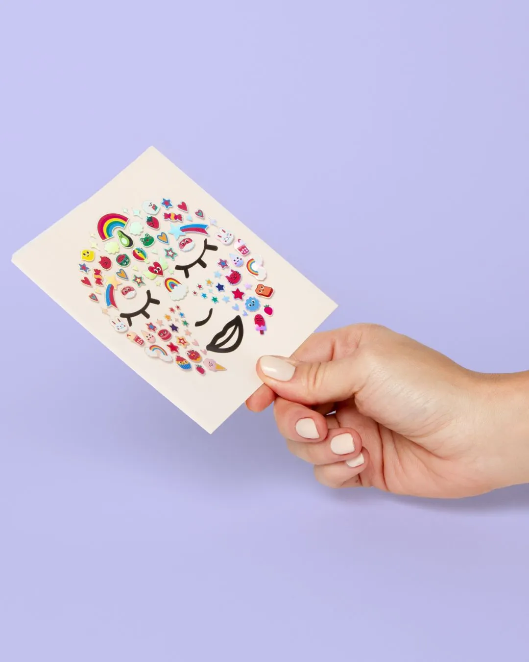 OMY - Naklejki do twarzy dla dzieci 85 sztuk Kawaii