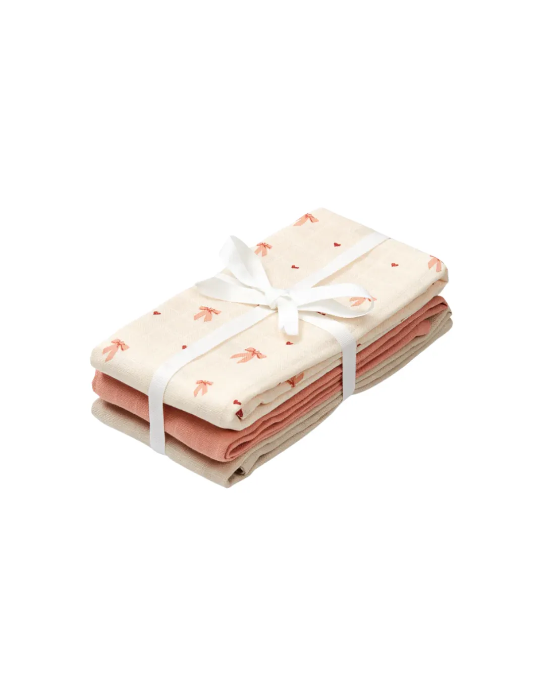 Cam Cam Copenhagen - komplet otulaczy pieluszek muślinowych z bawełny organicznej GOTS 3-szt. Bows Cam Cam Copenhagen - komplet otulaczy pieluszek muślinowych z bawełny organicznej GOTS 3-szt. Bows