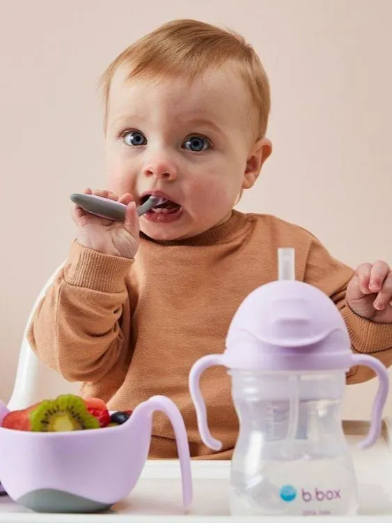 B.box - bidon dla dzieci - kubek niekapek ze słomką 240 ml Gelato Boysenberry