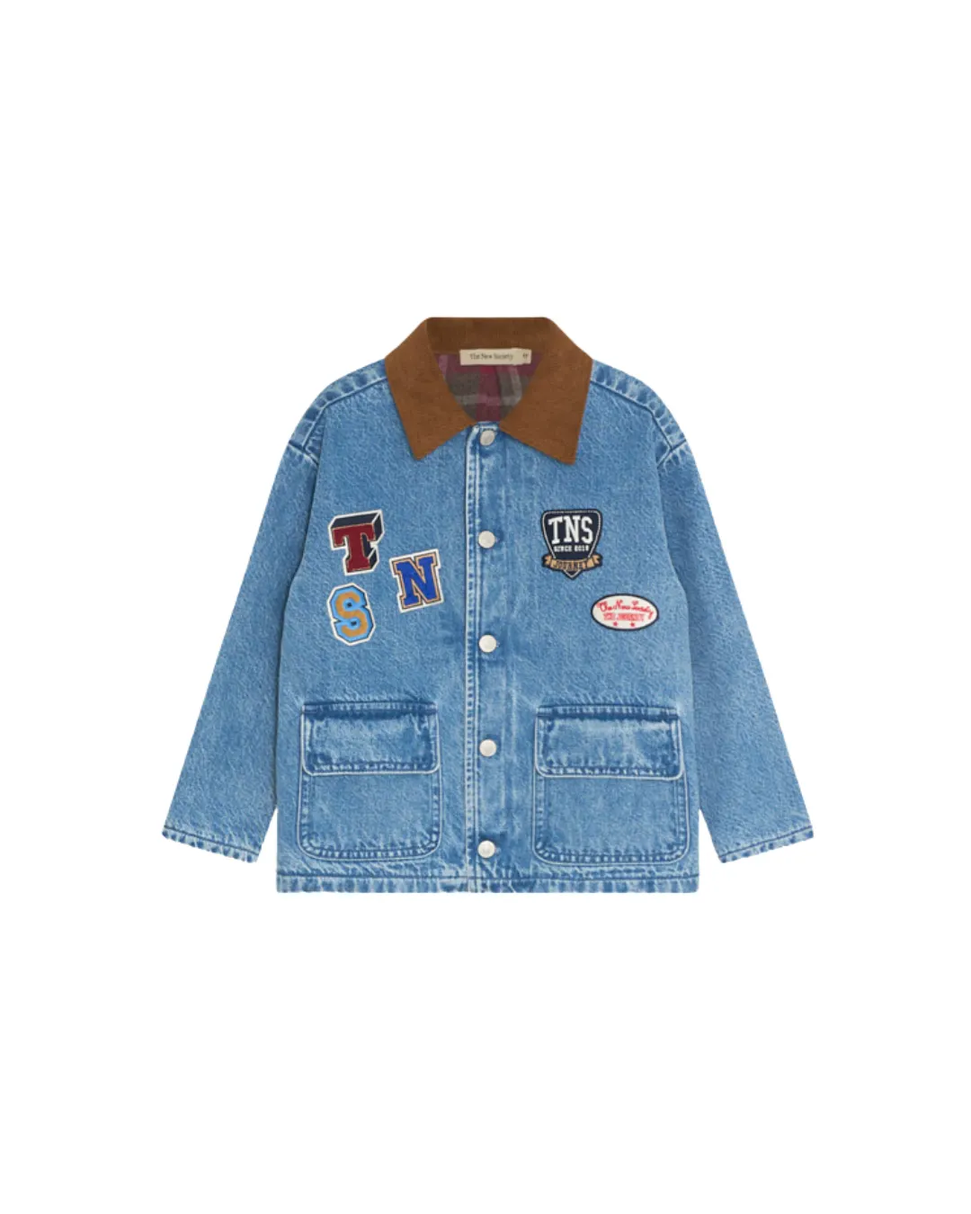 The New Society - kurtka jeansowa Ridge Mid Blue Denim The New Society - kurtka jeansowa Ridge Mid Blue Denim