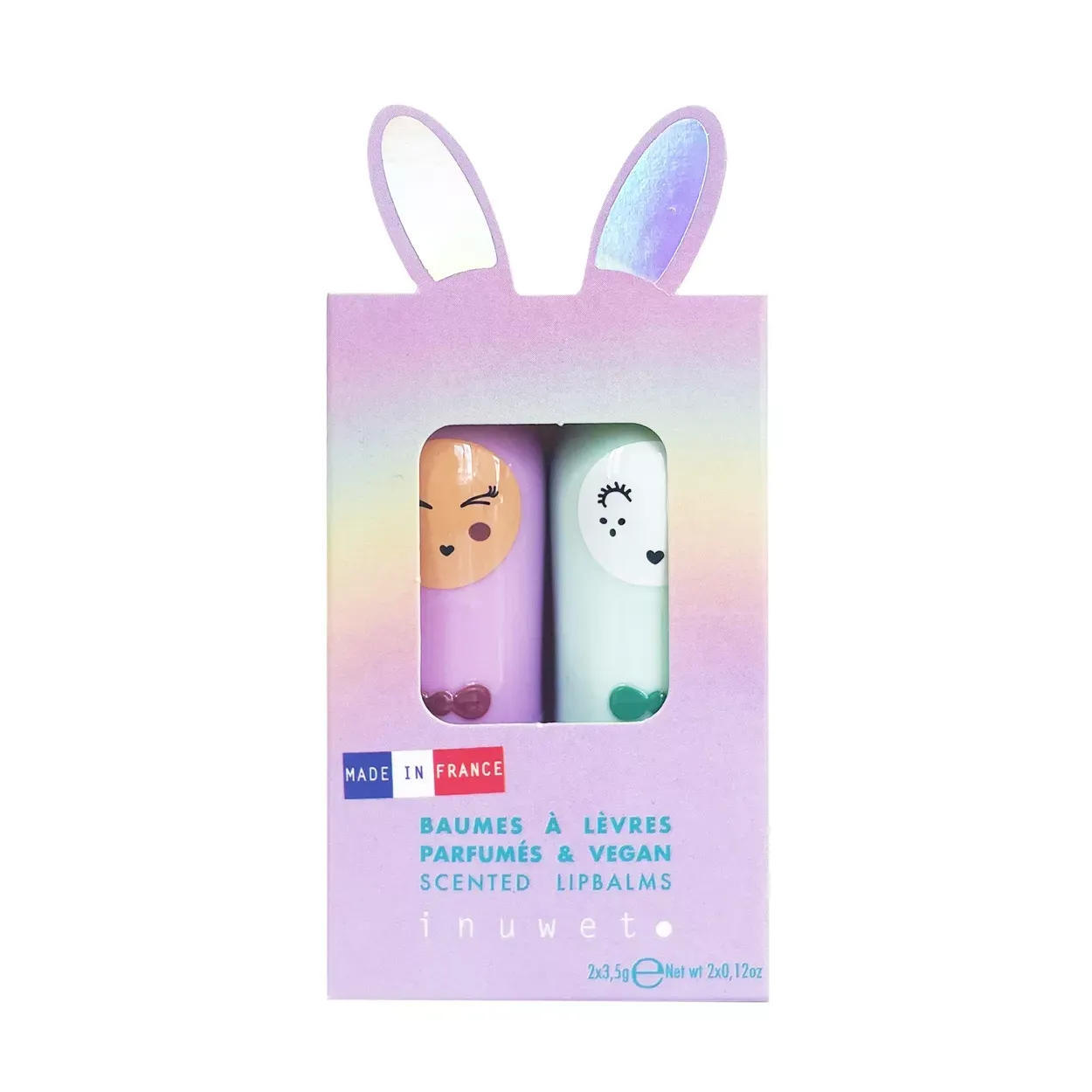 Inuwet - zestaw prezentowy dwóch balsamów do ust dla dzieci Helene Inuwet - zestaw prezentowy dwóch balsamów do ust dla dzieci Helene
