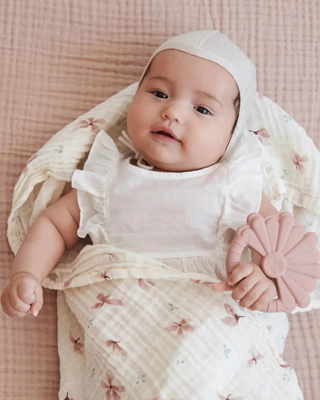 Cam Cam Copenhagen - komplet otulaczy pieluszek muślinowych z bawełny organicznej GOTS 3-szt. Mix Windflower Creme, Dusty Rose, Powder Cam Cam Copenhagen - komplet otulaczy pieluszek muślinowych z bawełny organicznej GOTS 3-szt. Mix Windflower Creme, Dusty Rose, Powder