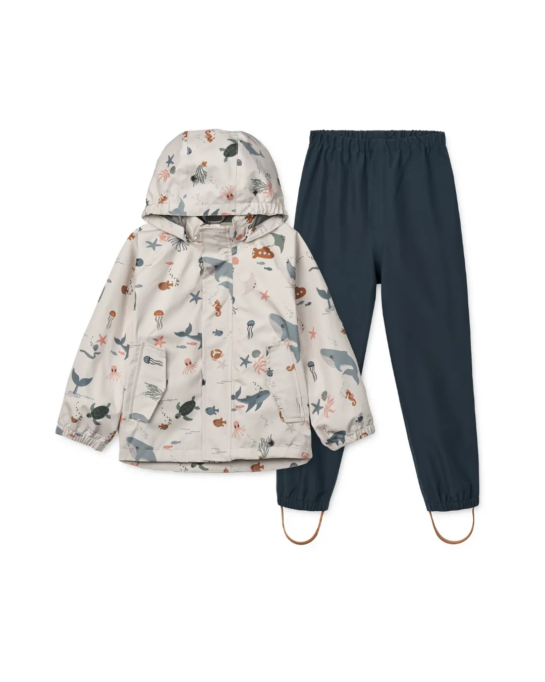 Liewood - zestaw przeciwdeszczowy Pedia Sea Creature/Sandy Liewood - zestaw przeciwdeszczowy Pedia Sea Creature/Sandy
