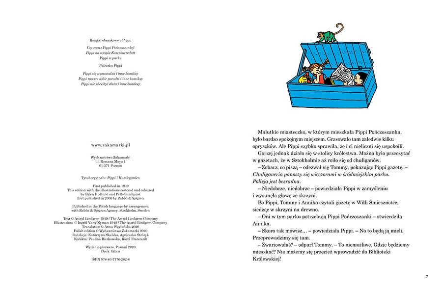 Wydawnictwo Zakamarki - Pippi w parku Wydawnictwo Zakamarki - Pippi w parku