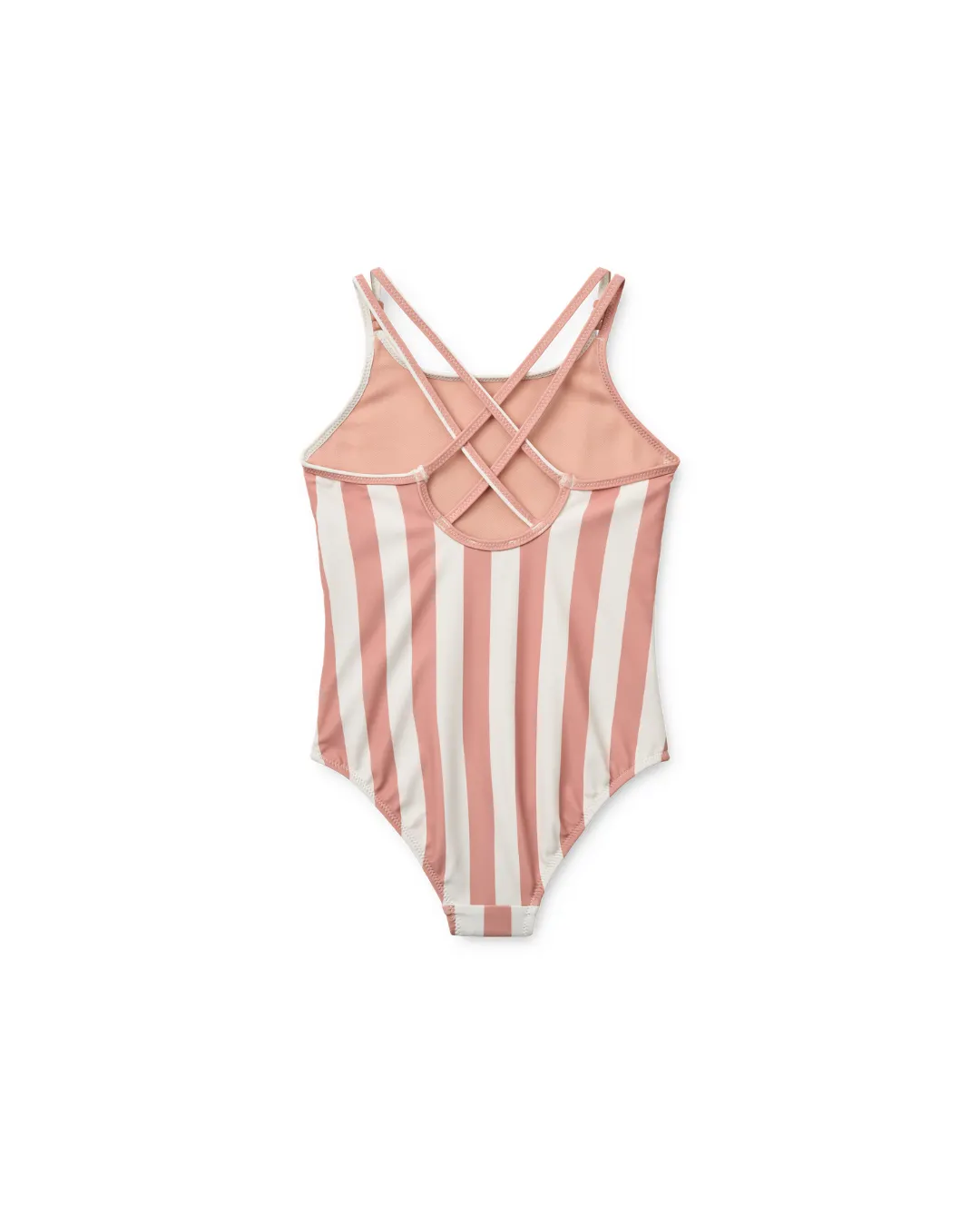 Liewood - jednoczęściowy strój kąpielowy Suna Stripe Coral blush / creme de la creme stripe