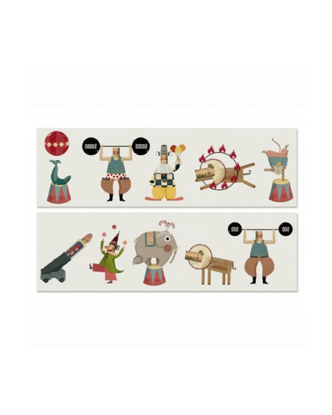 Londji - tatuaże zmywalne dla dzieci Cyrk