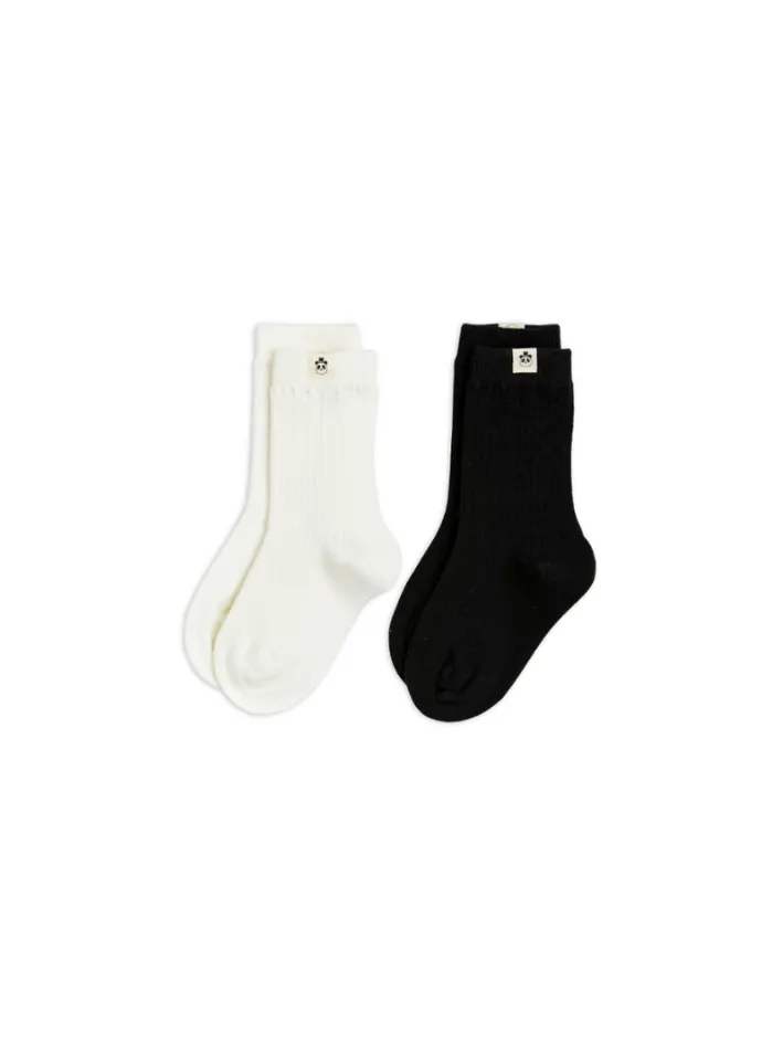 Mini Rodini - skarpetki 2-pak Basic Wool Blend