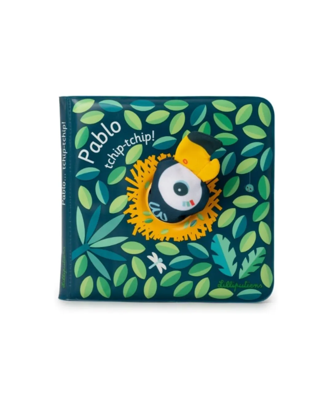 Lilliputiens - magiczna książeczka do kąpieli z zabawką-gąbką Tukan Pablo