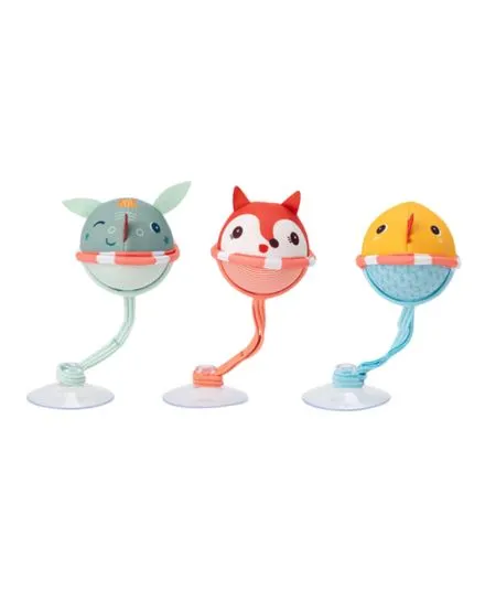 Lilliputiens - zestaw 3 piłeczki z przyssawkami do kąpieli Smok Joe Lilliputiens - zestaw 3 piłeczki z przyssawkami do kąpieli Smok Joe