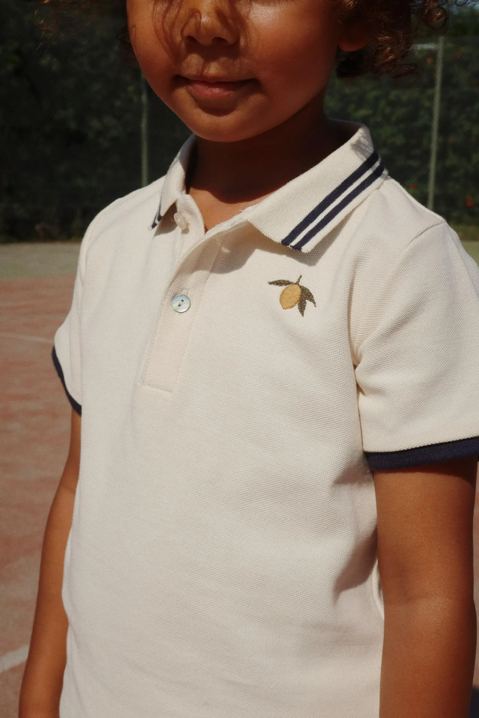 Konges Sløjd - koszulka polo Florian Polo Shirt Gots Antique White