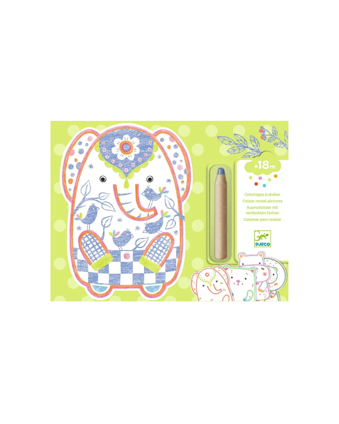 Djeco - magiczne kolorowanki Dzikie zwierzęta