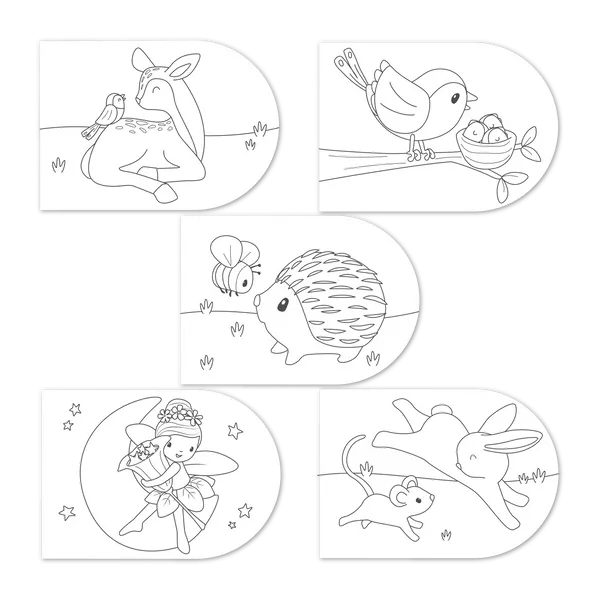 Little Dutch - Kolorowanka z farbami akwarelowymi Fairy Garden Little Dutch - Kolorowanka z farbami akwarelowymi Fairy Garden