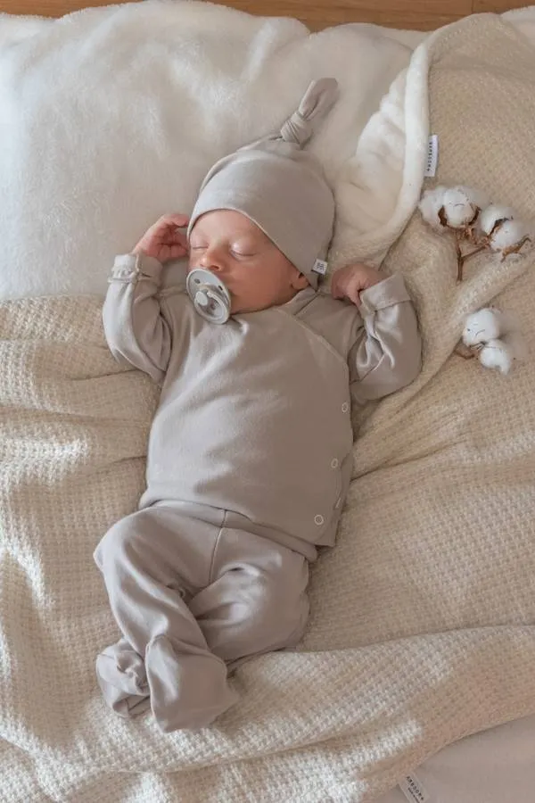 Bamboom - bambusowe półśpiochy dla noworodka Pure 1m beżowe Bamboom - bambusowe półśpiochy dla noworodka Pure 1m beżowe