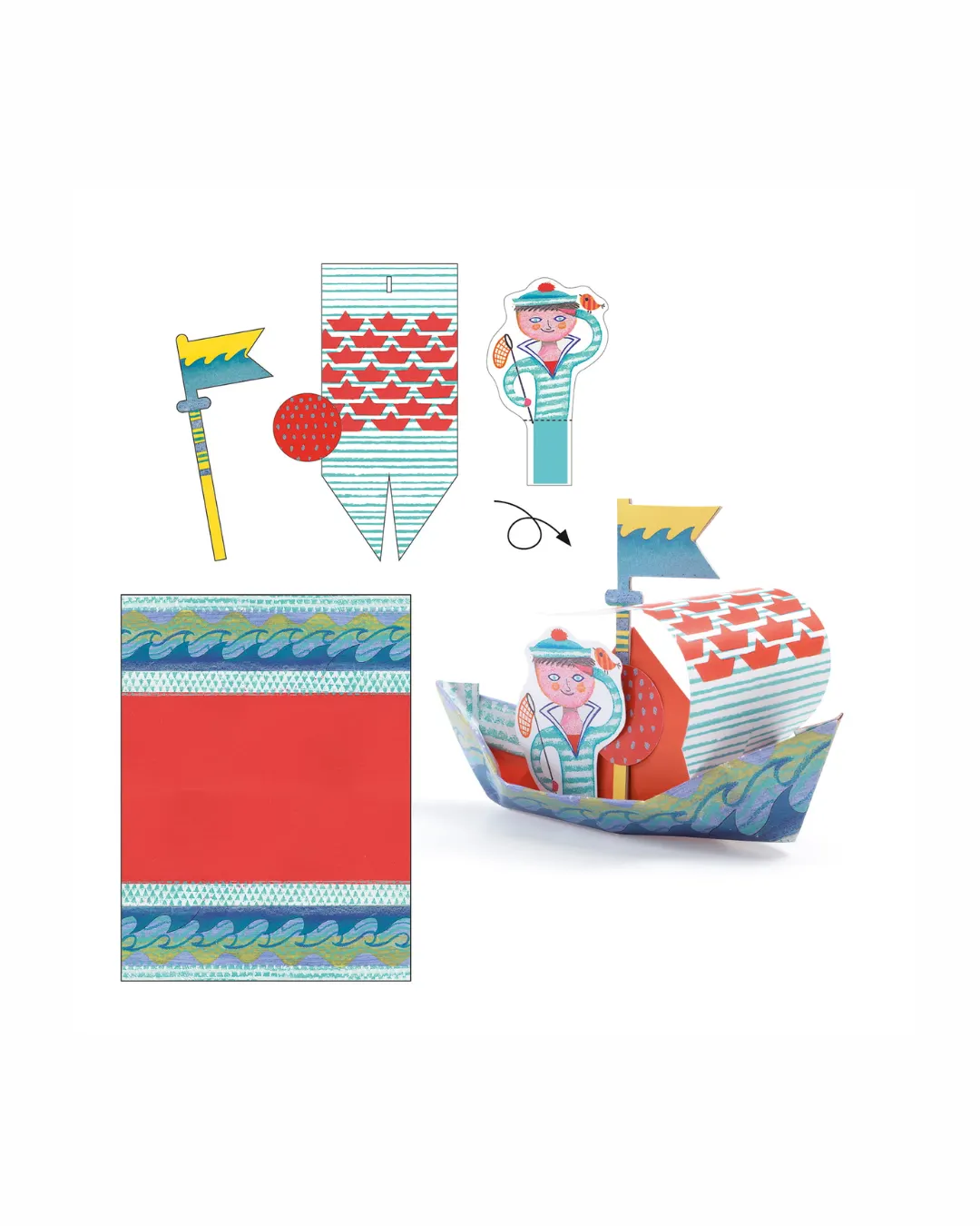 Djeco - Origami Łódki Djeco - Origami Łódki