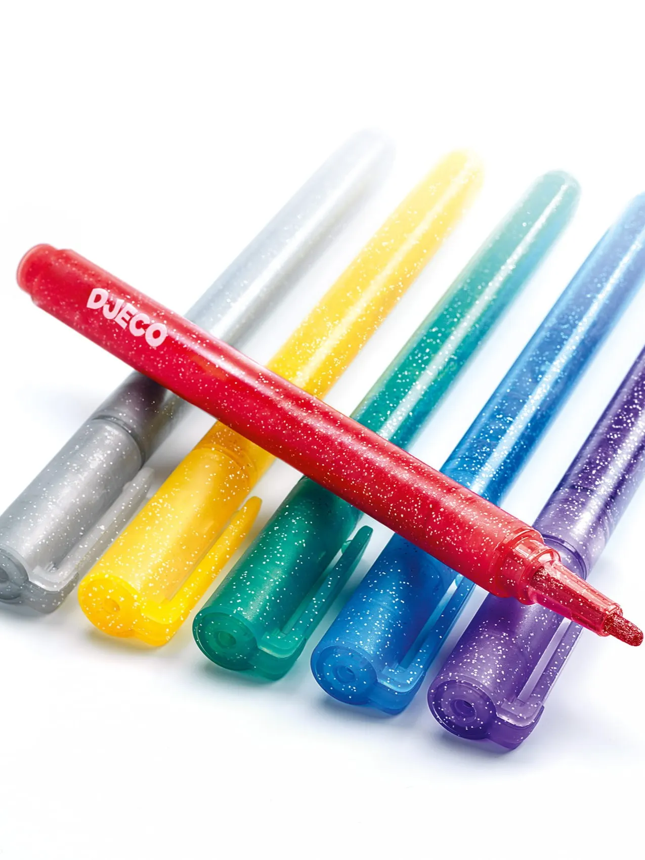 Djeco - brokatowe mazaki dla dzieci 6 kolorów Djeco - brokatowe mazaki dla dzieci 6 kolorów