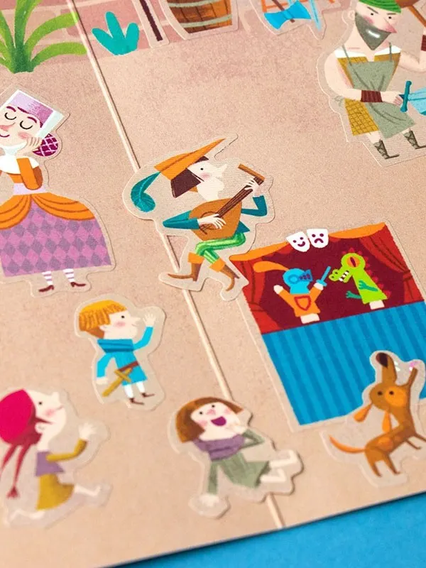 Londji - naklejki wielorazowe Średniowiecze