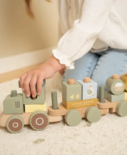 Little Dutch - klocki pociąg traktor Little Farm 
