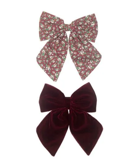 Mimi & Lula - kokardy do włosów Agnes Burgundy Mimi & Lula - kokardy do włosów Agnes Burgundy