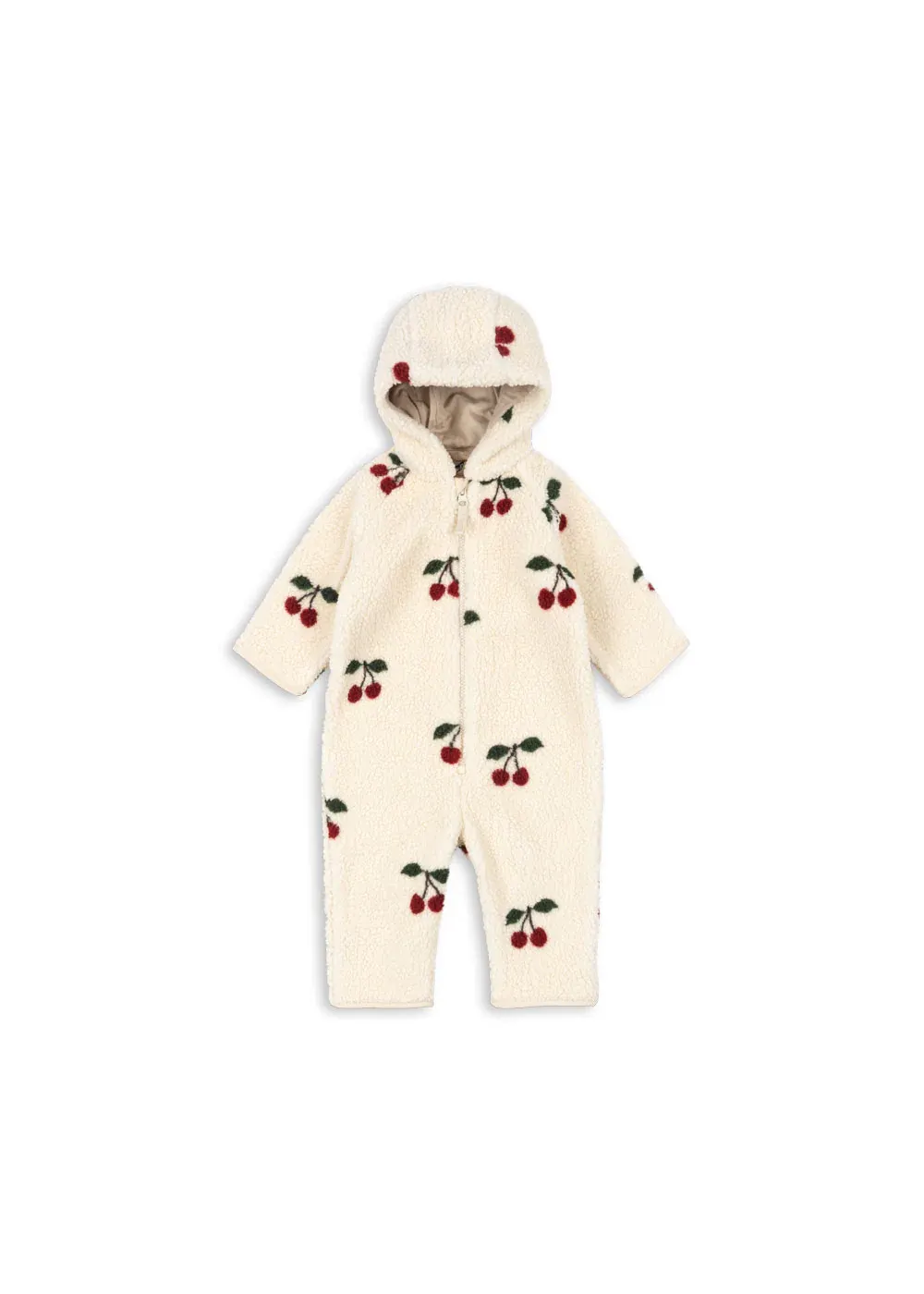 Konges Sløjd - kombinezon niemowlęcy Jody Teddy Onesie Ma Grande Cerise