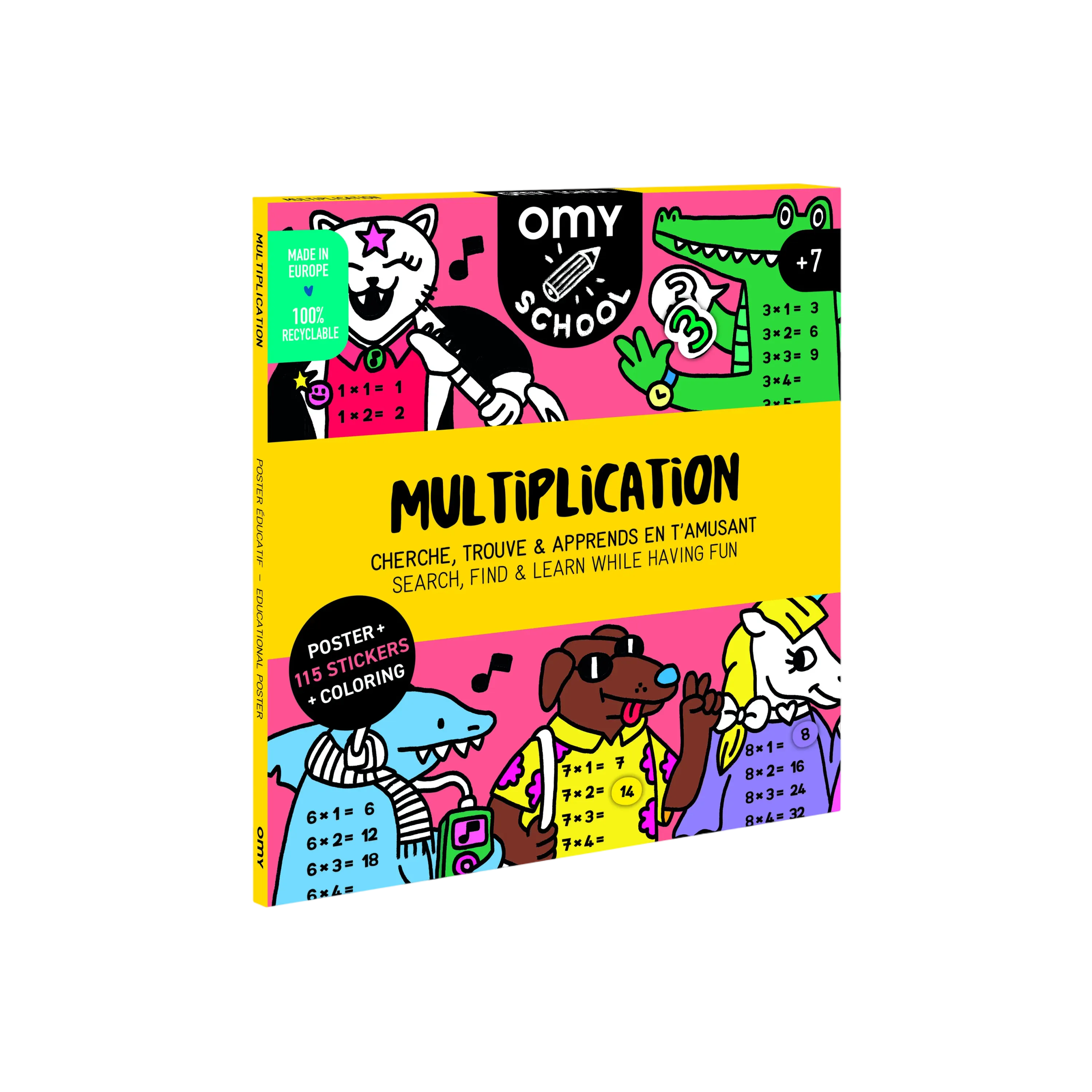 Omy - plakat do nauki i zabawy Tabliczka Mnożenia Omy - plakat do nauki i zabawy Tabliczka Mnożenia