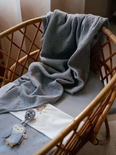 Little Dutch - otulacze muślinowe Pure Denim Blue 70x70 cm