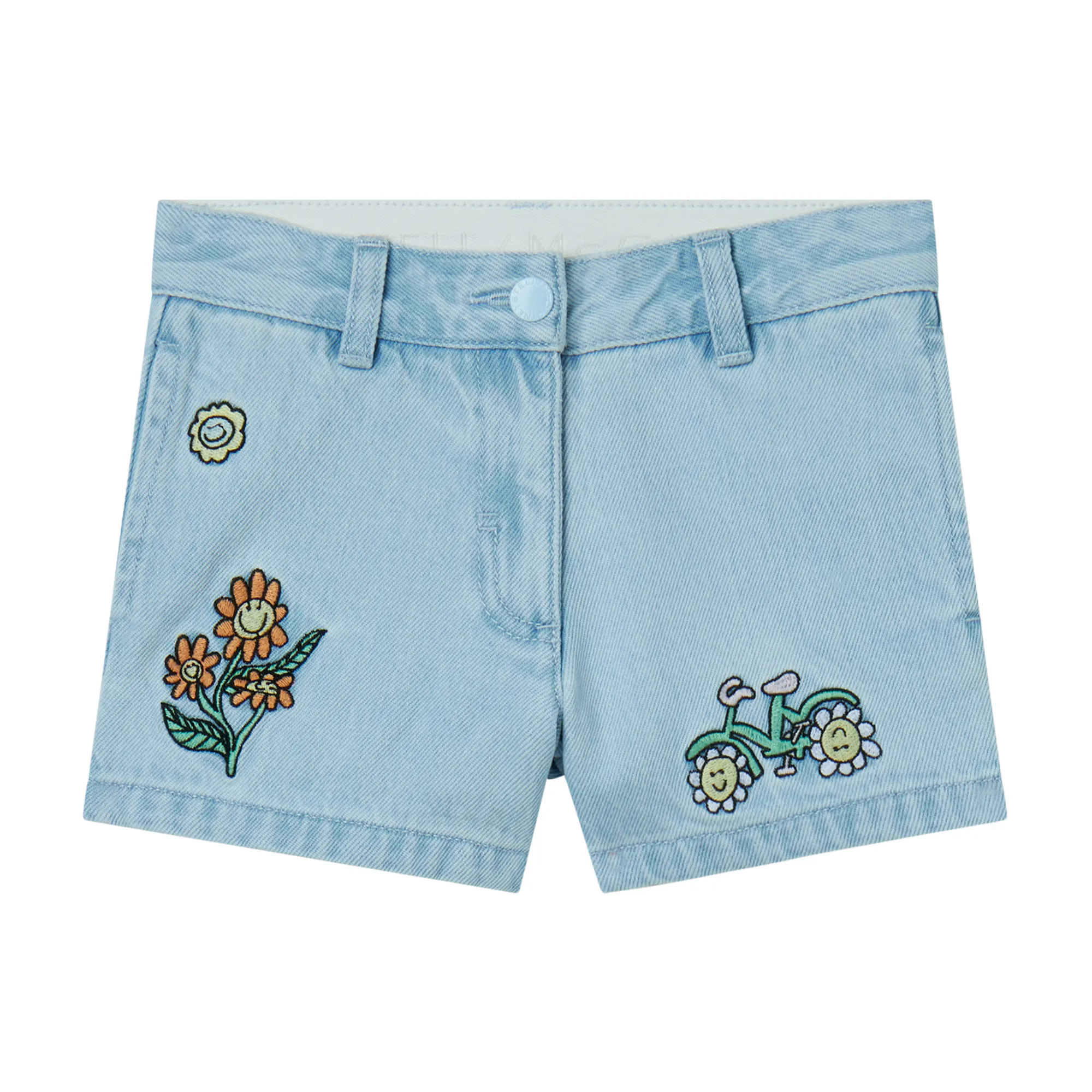 Stella McCartney - szorty dziewczęce Woodland Friends Denim Shorts Stella McCartney - szorty dziewczęce Woodland Friends Denim Shorts
