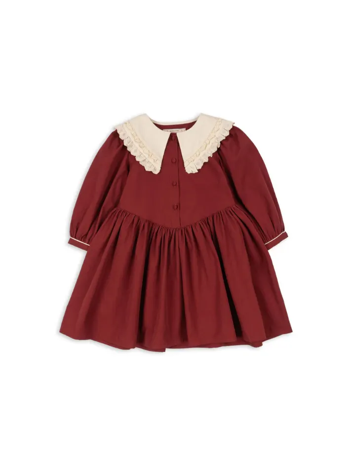 Sukienka Konges Sløjd Coeur Collar Red Dhalia Sukienka Konges Sløjd Coeur Collar Red Dhalia