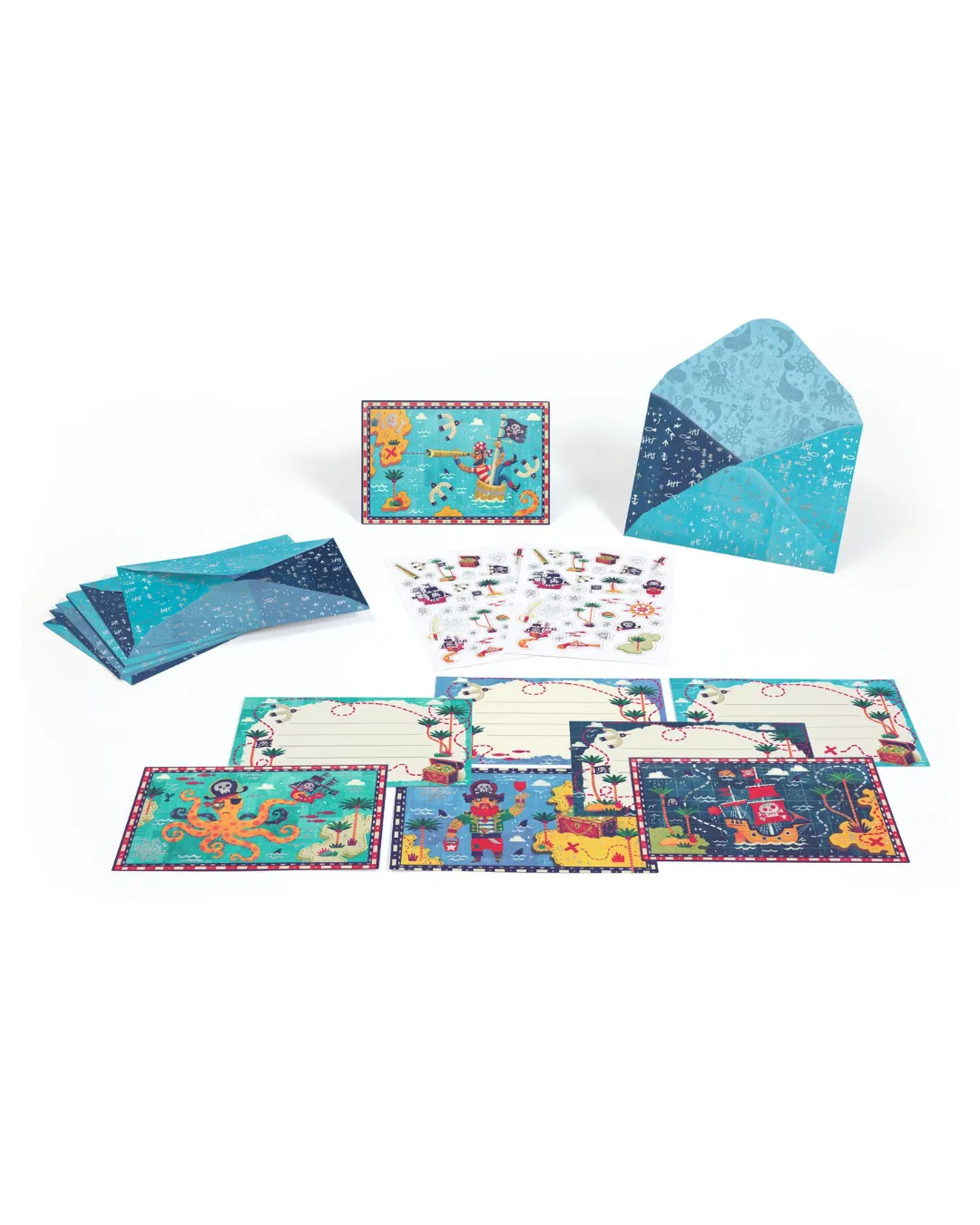 Djeco - zestaw do tworzenia zaproszeń Piraci