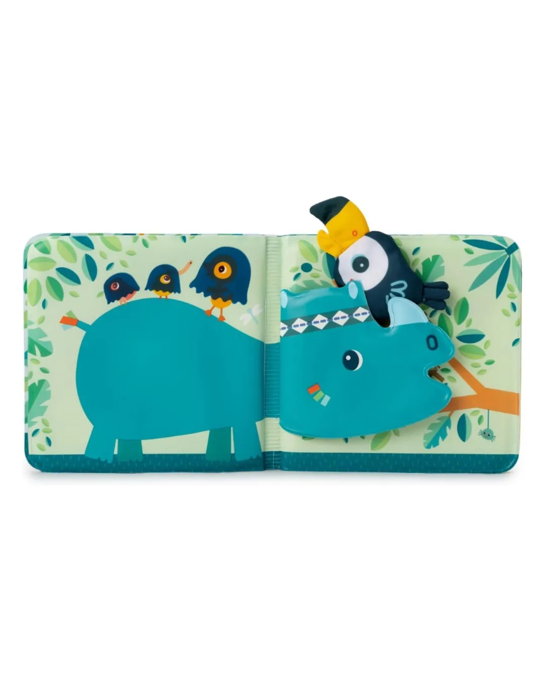 Lilliputiens - magiczna książeczka do kąpieli z zabawką-gąbką Tukan Pablo