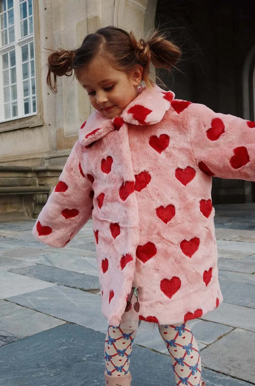 Konges Sløjd - płaszczyk dla dziewczynki Fuzzie – Coeur Mellow Konges Sløjd - płaszczyk dla dziewczynki Fuzzie – Coeur Mellow