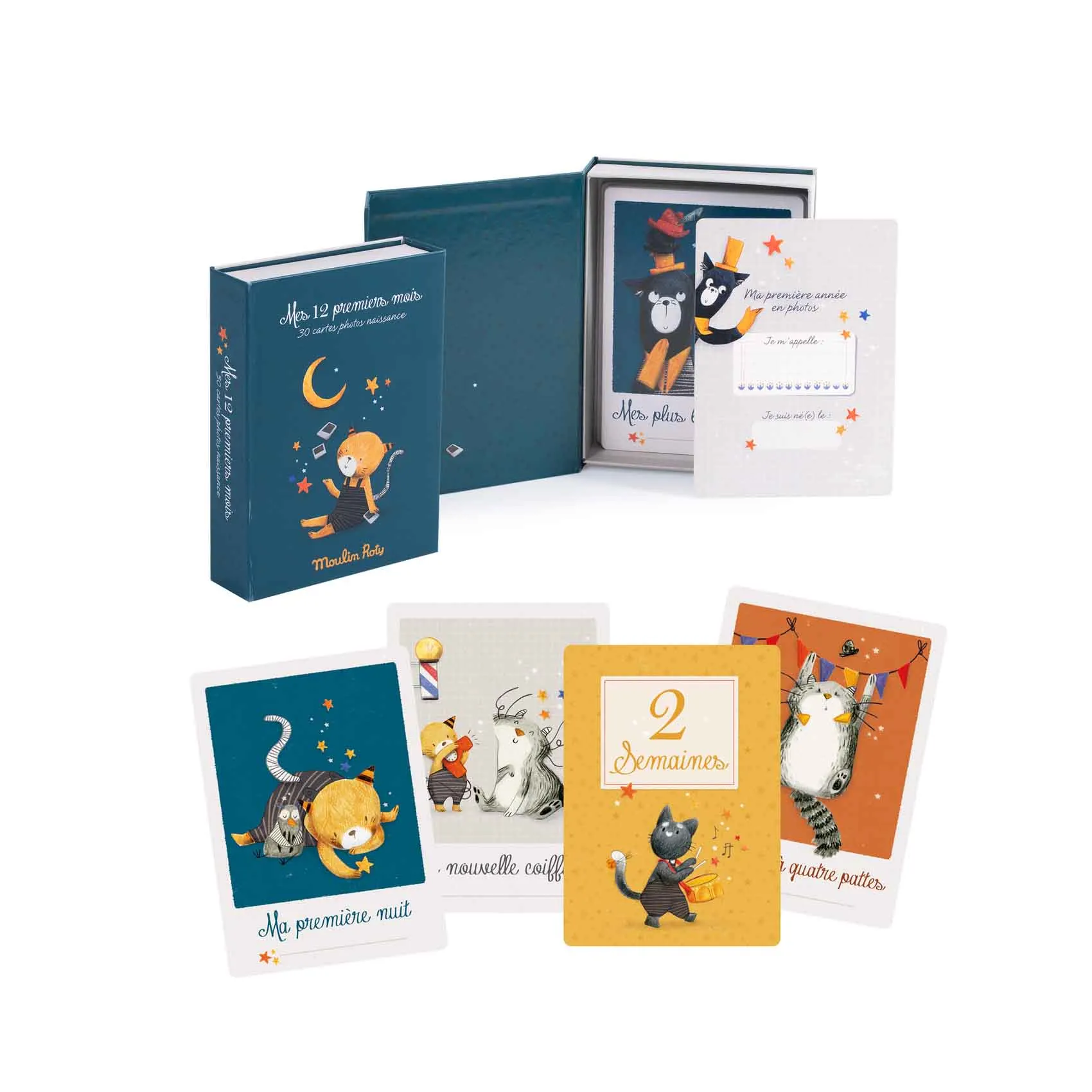 Moulin Roty - karty Moje Pierwsze 12 miesięcy Moulin Roty - karty Moje Pierwsze 12 miesięcy