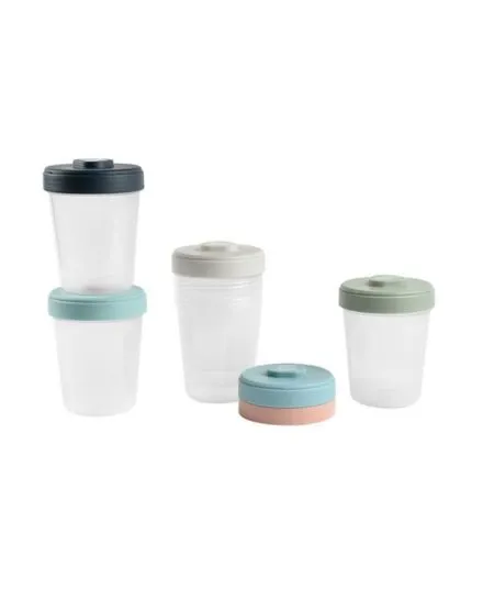 Beaba - zestaw słoiczków do przechowywania żywności Clip 6 szt.