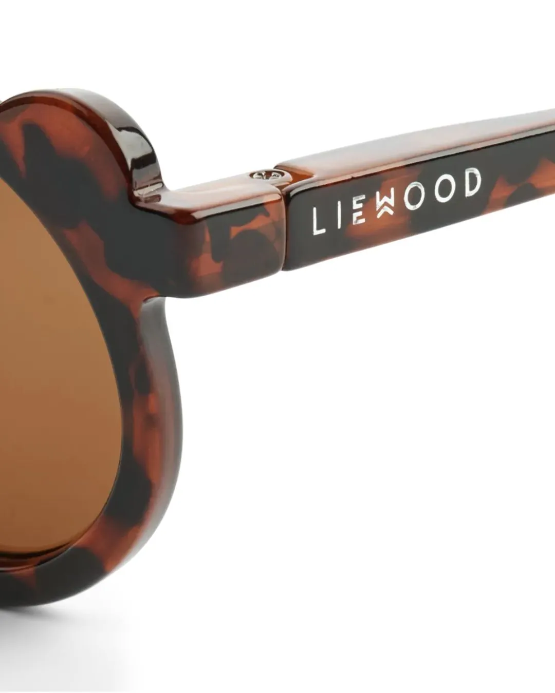 Liewood - okulary przeciwsłoneczne Darla Mr. Bear dla maluchów 1-3 lata Dark Tortoise Shiny