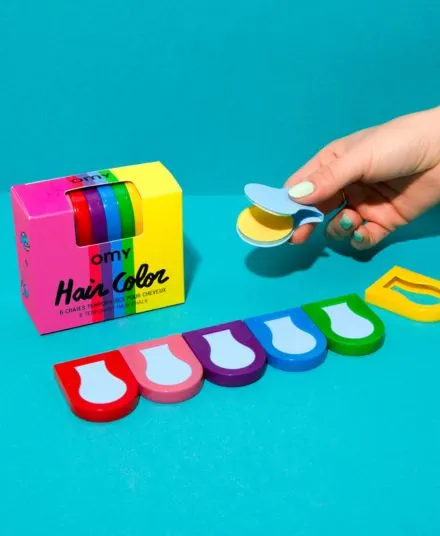 Omy - zmywalna kreda do włosów 6 sztuk Omy - zmywalna kreda do włosów 6 sztuk