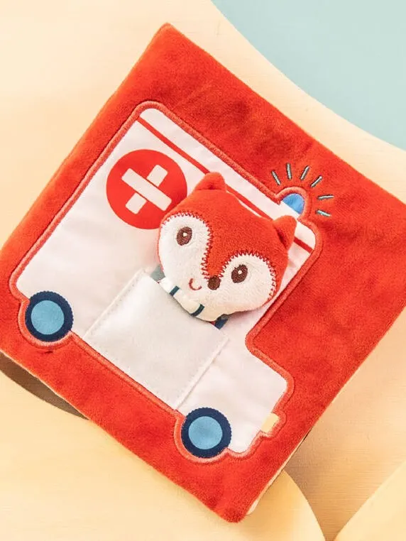 Lilliputiens - książeczka aktywizująca z pacynką na paluszek Doktor Alice Lisiczka