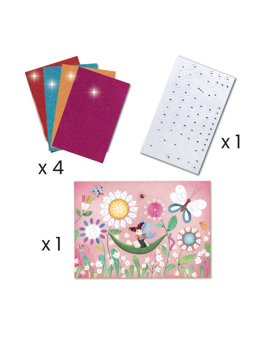 Djeco - zestaw artystyczny Wróżki 6w1 Djeco - zestaw artystyczny Wróżki 6w1