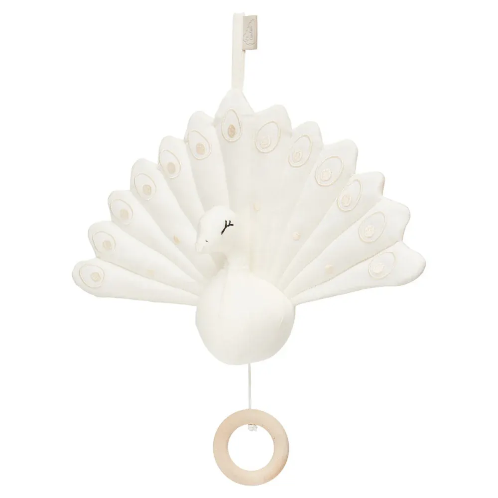 Cam Cam Copenhagen - zawieszka z pozytywką Peacock OCS Off-White Cam Cam Copenhagen - zawieszka z pozytywką Peacock OCS Off-White