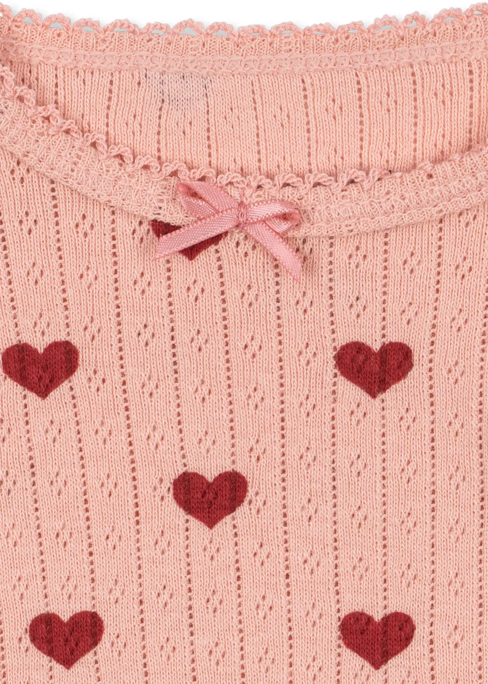 Konges Sløjd - body niemowlęce Minnie Body GOTS Amour Rouge