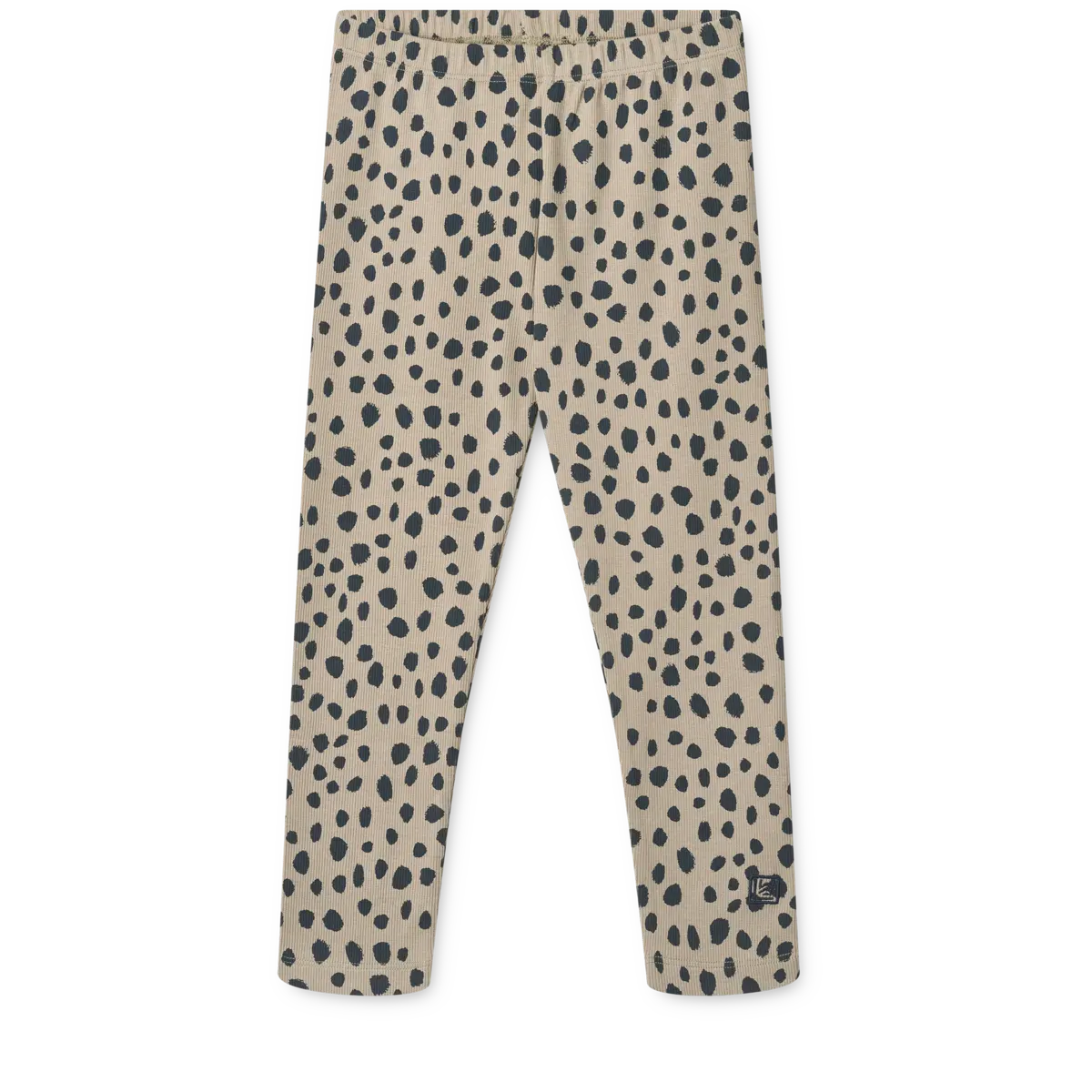 Liewood - prążkowane legginsy Marien Printed Rib Leo spots / Mist Liewood - prążkowane legginsy Marien Printed Rib Leo spots / Mist