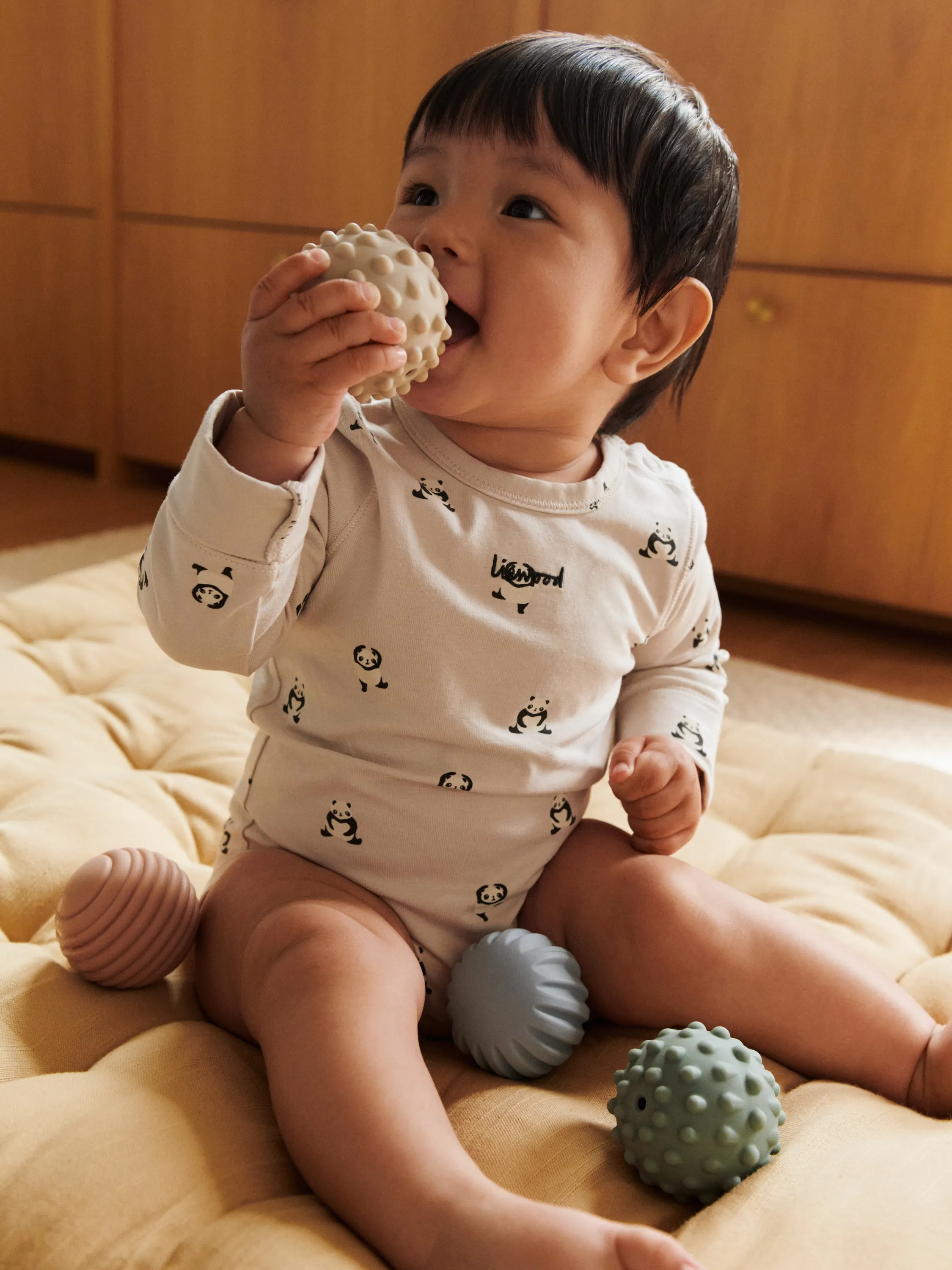 Liewood - zestaw body z długim rękawem Yanni Grow Printed Mini panda / Classic navy stripe / mix