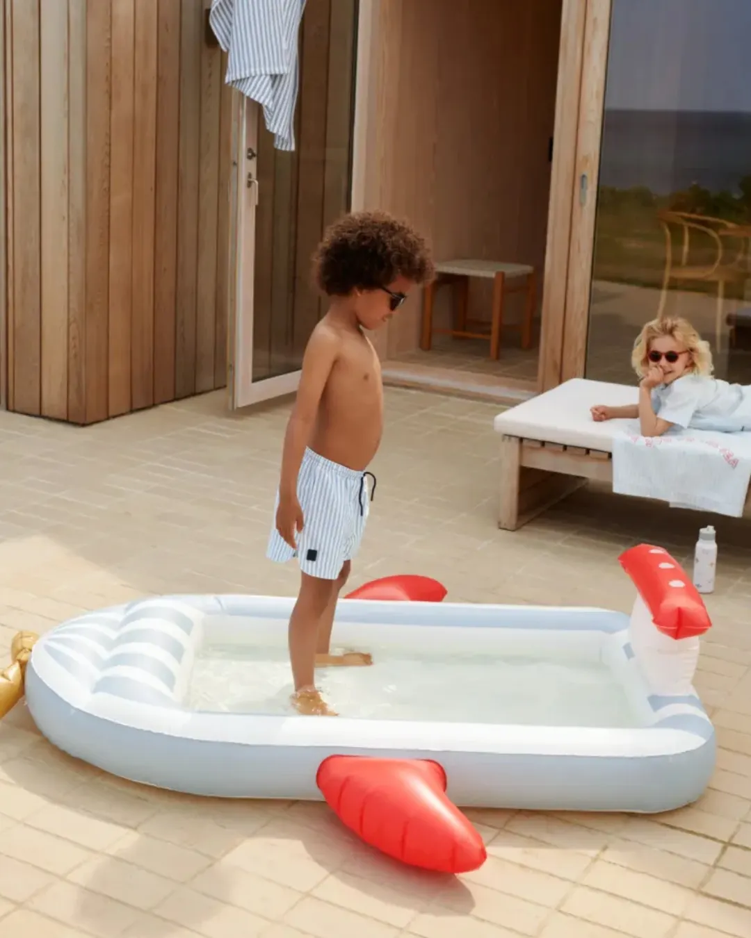 Liewood - basen dla dzieci Peyton Aviator Pool Ice blue / creme de la creme Liewood - basen dla dzieci Peyton Aviator Pool Ice blue / creme de la creme